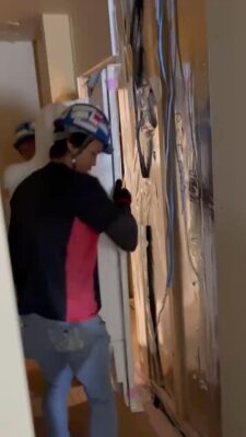 関西 八幡市荷揚げ揚重のお仕事_木材資材搬入作業02